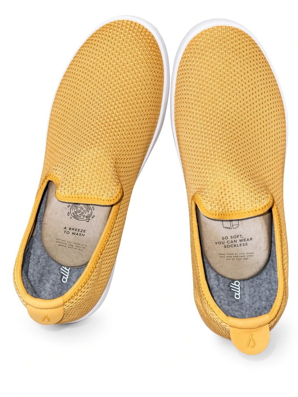 allbirds Men's Woolless Slip-On Sneakers in Bright Yellow Tree Lounger Men’s 10